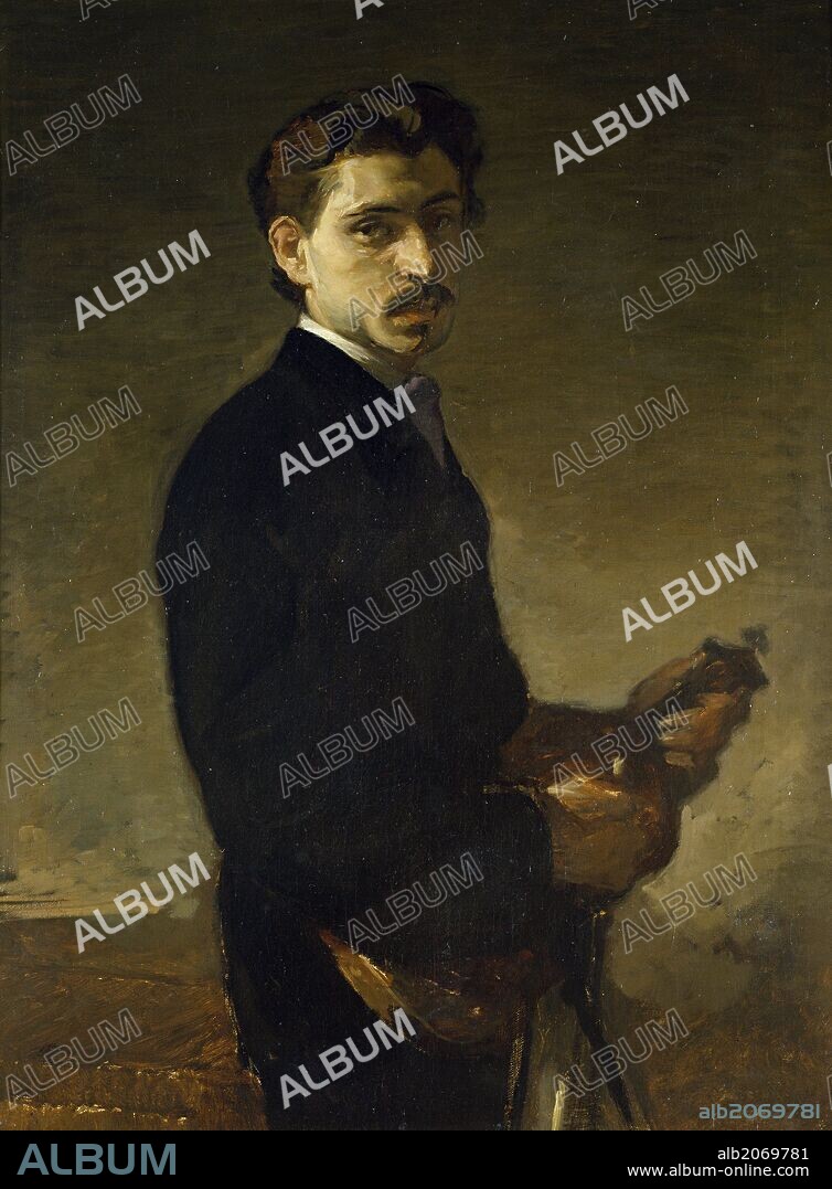 Eduardo Rosales Gallinas / 'Pinelli, the Violinist', 1869, Spanish School, Oil on canvas, 100 cm x 75 cm, P04614.