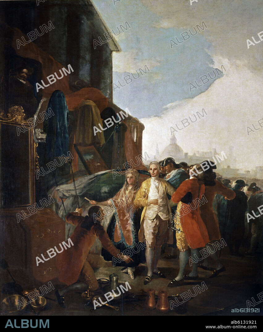 FRANCISCO GOYA Y LUCIENTES DE (1746-1828). LA FERIA DE MADRID - 1778-1779 - O/L - 258x218 - NP 779 - CARTON PARA TAPIZ.