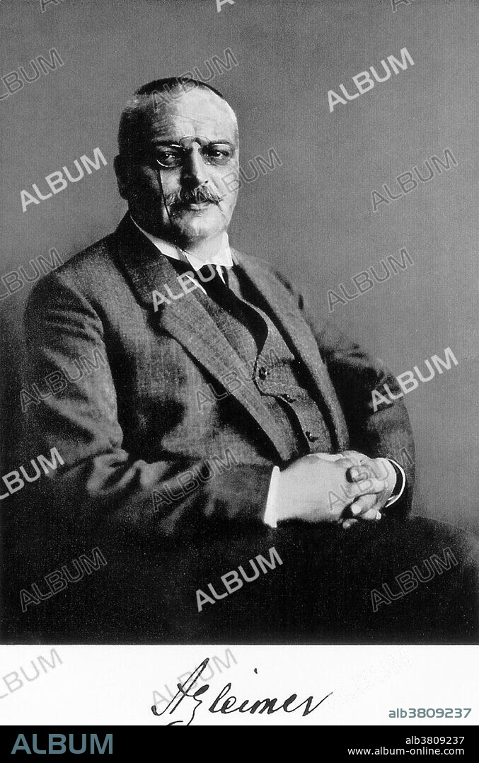 Aloysius "Alois" Alzheimer (1864-1915) was a German psychiatrist and neuropathologist and a colleague of Emil Kraepelin. In 1906, Alzheimer made a complete clinical and pathological description of presenile dementia, which came to be known as Alzheimer's disease, a progressive condition in which nerve cells in the brain degenerate. In 1915, Alzheimer became ill while traveling on a train. Most probably he had a streptococcal infection and subsequent rheumatic fever and kidney failure. He died of heart failure at the age of 51.