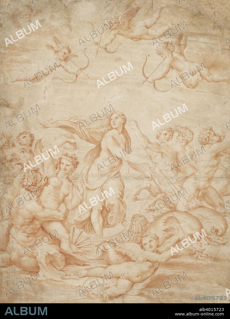 The Triumph of Galatea, 16th century. Dimensions: height x width: sheet 57 x 43.3 cm.