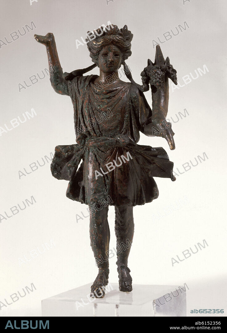 AUTOR LIBRE 01307. ESTATUA DE UN LAR EN BRONCE-DIOS DEL HOGAR-LORA DEL RIO-ROMANO.