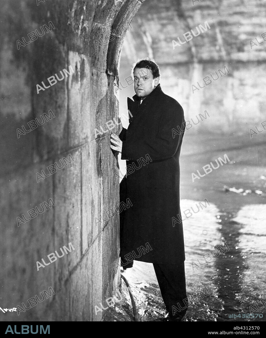 ORSON WELLES en EL TERCER HOMBRE, 1949 (THE THIRD MAN), dirigida por CAROL REED. Copyright LONDON FILMS.