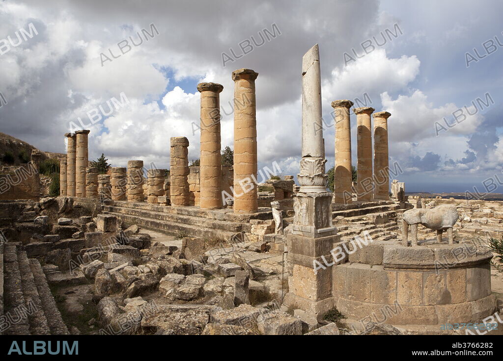 The Temple of Apollo, Cyrene, UNESCO World Heritage Site, Libya, North Africa, Africa.
