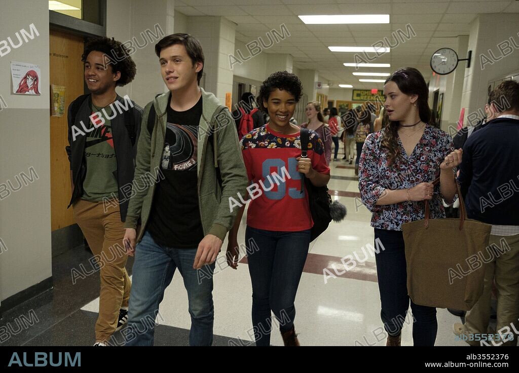ALEXANDRA SHIPP, JORGE LENDEBORG JR., KATHERINE LANGFORD y NICK ROBINSON en CON AMOR, SIMON, 2018 (LOVE, SIMON), dirigida por GREG BERLANTI. Copyright FOX 2000 PICTURES.