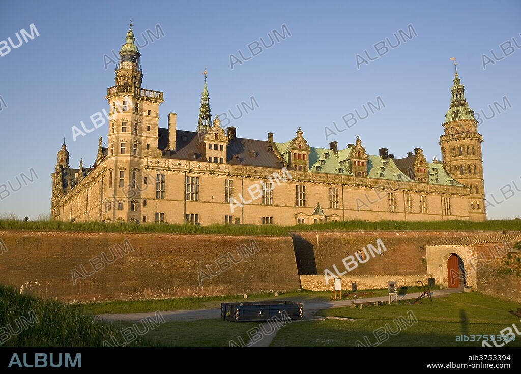 Kronborg castle, UNESCO World Heritage Site, Elsinore (Helsingor), North Zealand, Denmark, Scandinavia, Europe.
