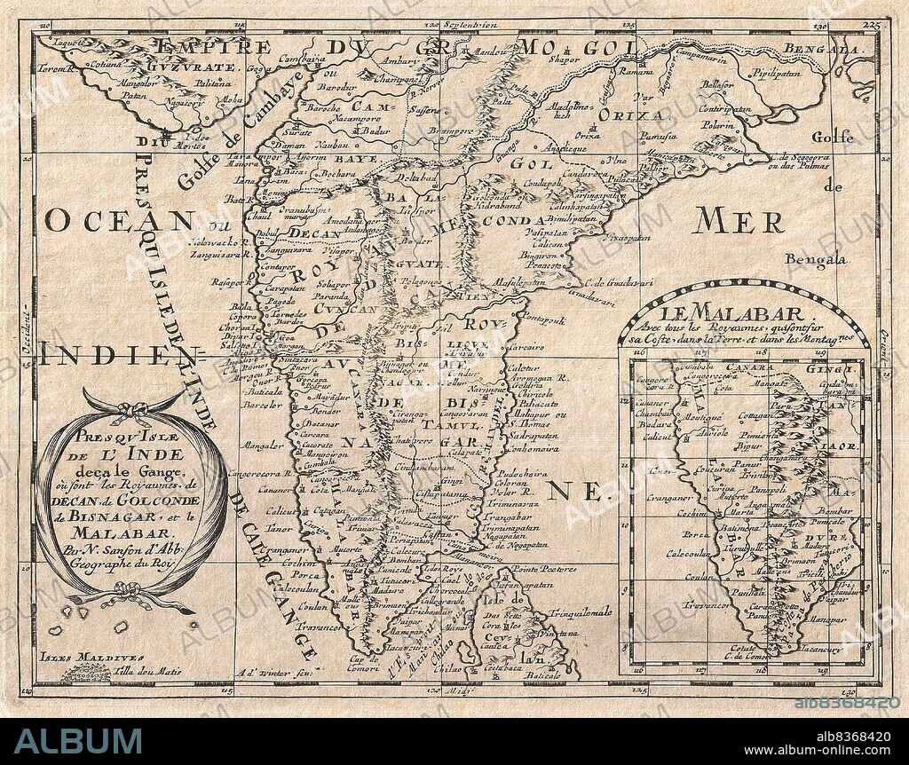 Nicolas Sanson (1600-1667) was a French cartographer and geographer, credited by some as the creator of French geography and the father of French cartography.