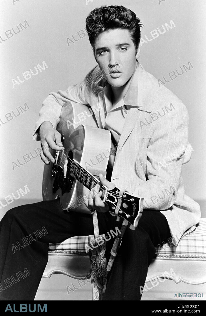 ELVIS PRESLEY in JAILHOUSE ROCK, 1957, directed by RICHARD THORPE. Copyright M.G.M.