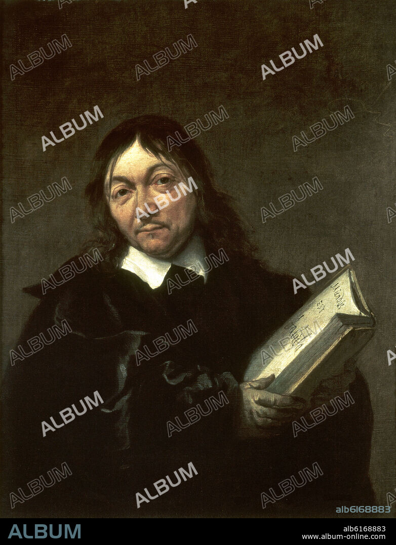 JAN BAPTIST WEENIX (1621-1660). Dutch school. Portrait of Rene Descartes. 1647. Oil on canvas (45 x 35 cm). Utrecht, Centraal museum.