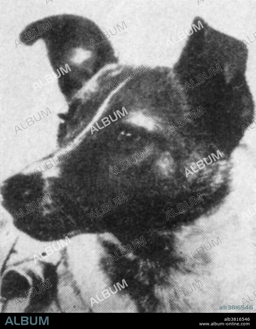 Laika (Barker), became the first living Earth-born creature in orbit, aboard Sputnik 2 on November 3, 1957. She was also known as Zhuchka (Little Bug) and Limonchik (Lemon). The American media dubbed her "Muttnik", making a play-on-words for the canine follow-on to the first orbital mission, Sputnik. Laika was contained within a sealed cabin with a food store and an air conditioner. Instruments transmitted data to Earth about Laika's pulse, respiration, blood pressure and heartbeat. She died between 5-7 hours into the flight from stress and overheating. Her true cause of death was not made public until October 2002; officials previously gave reports that she died when the oxygen supply ran out. At a Moscow press conference in 1998 Oleg Gazenko, a senior Soviet scientist involved in the project, stated "The more time passes, the more I'm sorry about it. We did not learn enough from the mission to justify the death of the dog..." The spacecraft was not designed to be recovered and it burned up as it re-entered the atmosphere on April 14, 1958, 162 days after its launch.