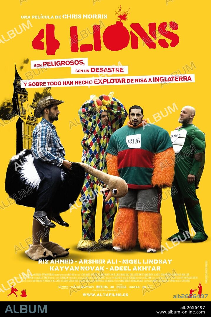 Poster de FOUR LIONS, 2010, dirigida por CHRISTOPHER MORRIS. Copyright WARP FILMS.