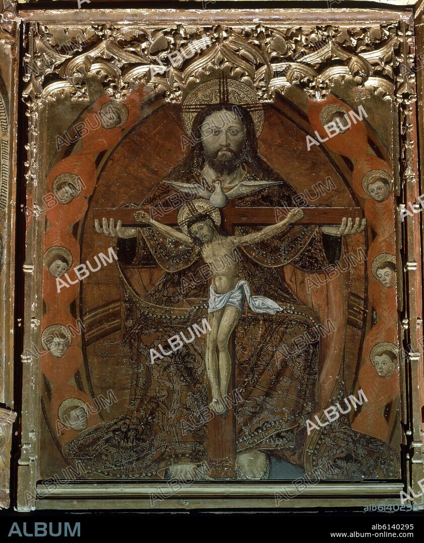 MAESTRO DE PEREA (1790-1510). RETABLO DE LOS TRES REYES-LA TRINIDAD.