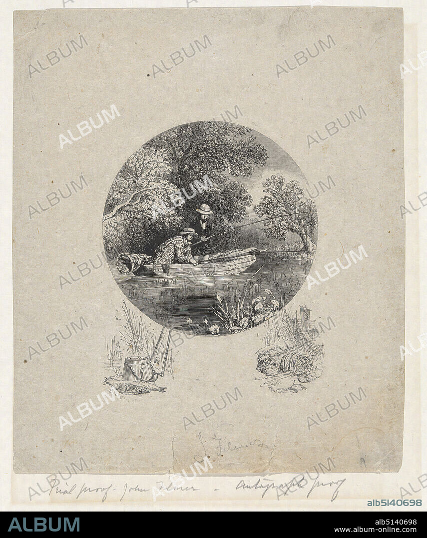 Artist: John Filmore, American, active 1858-, Fishing, Wood engraving, 24.8 × 18.4 cm (9 3/4 × 7 1/4 in.), Made in United States, American, 19th century, Works on Paper - Prints.