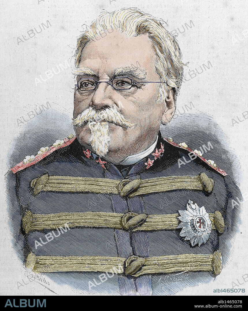 Abreu e Sousa, Joao Crisostomo of (1811-1895). Portuguese political and military. Engraving by A. Carretero.