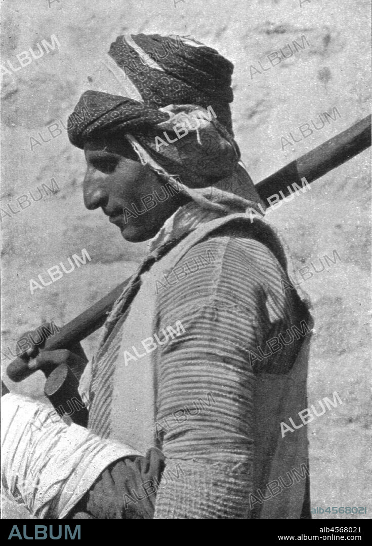 'Kurd of Neri', c1906-1913, (1915). Profile portrait of a Kurdish man from what is now eastern Turkey. From "The Caliphs' Last Heritage, a short history of the Turkish Empire" by Lt.-Col. Sir Mark Sykes. [Macmillan & Co, London, 1915].