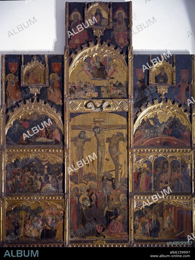 MAESTRO DE GIL Y PUJADES. RETABLO DE LA SANTA CRUZ (SIGLO XV) - ANTES ATRIBUIDO A MIGUEL ALCANYS.