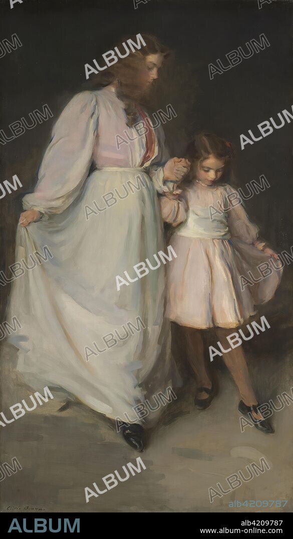 Dorothea and Francesca. Cecilia Beaux; American, 1855-1942. Date: 1898. Dimensions: 203.5 × 116.8 cm (80 1/8 × 46 in.). Oil on canvas. Origin: New York.