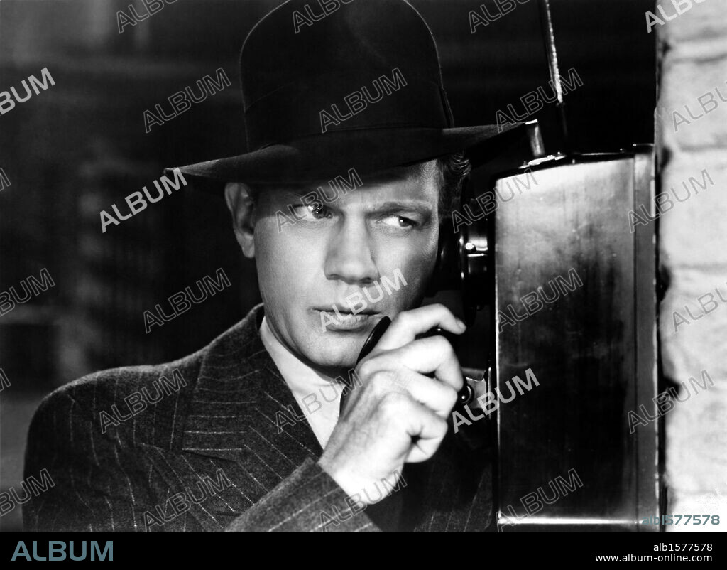 JOSEPH COTTEN en LA SOMBRA DE UNA DUDA, 1943 (SHADOW OF A DOUBT), dirigida por ALFRED HITCHCOCK. Copyright UNIVERSAL PICTURES.