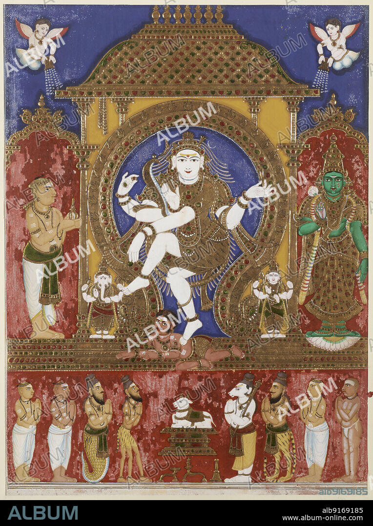 INDIAN ART. The cosmic dance of Shiva.