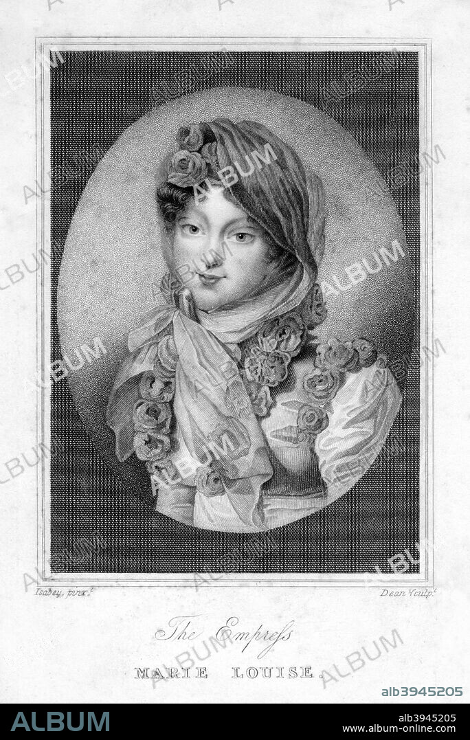 Empress Marie Louise, second wife of Napoleon, 1831. Portrait of Austrian-born Marie Louise, Duchess of Parma (1791-1847).