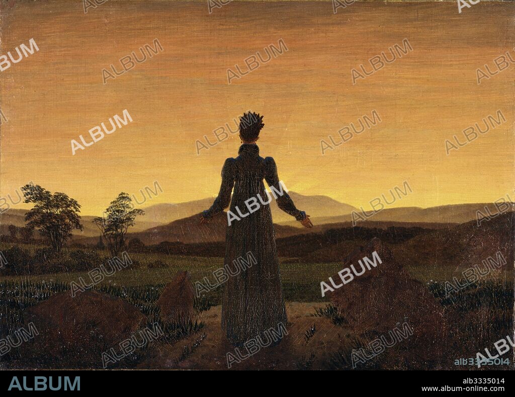 CASPAR DAVID FRIEDRICH. Woman before the Rising Sun.