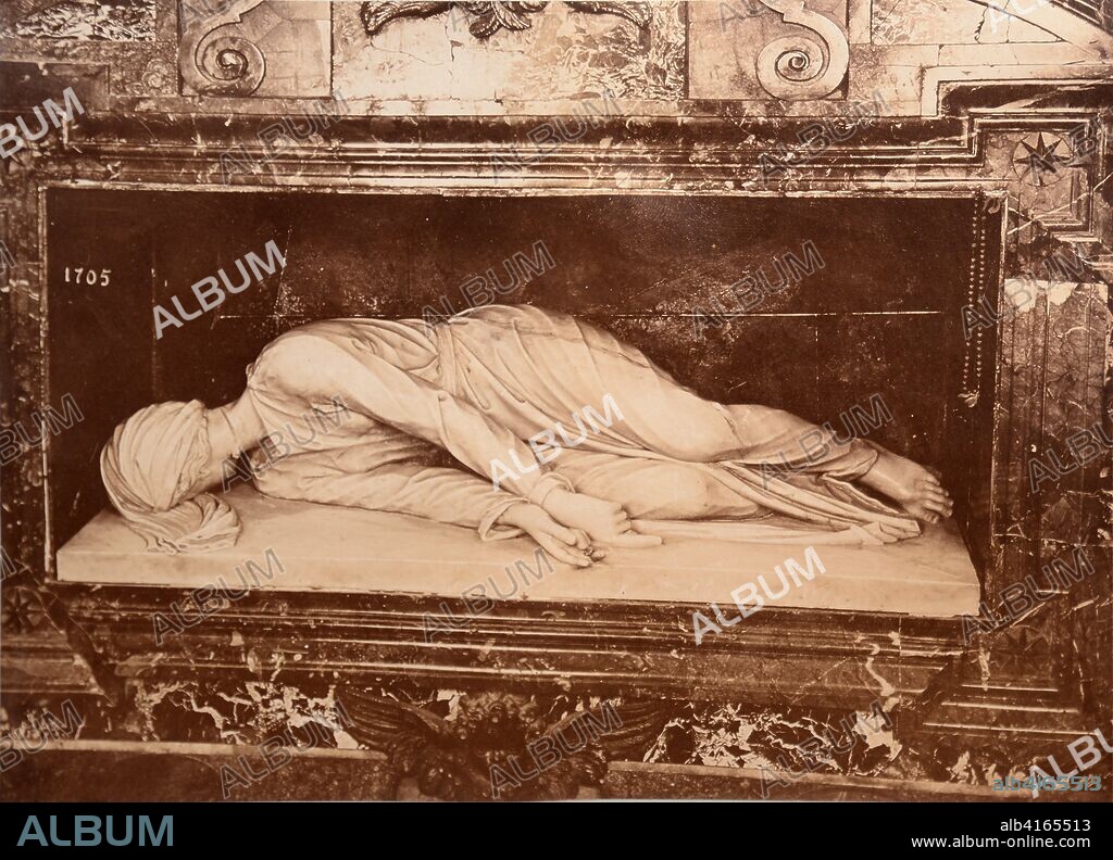 STEFANO MADERNO. Sepulcro de Santa Cecilia, Iglesia de Santa Cecilia en Roma.