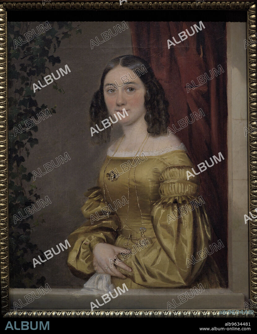ROBERT KONSTANTIN SCHWEDE (1806-1871). BALTIC GERMAN PAINTER.. Robert Konstantin Schwede (1806-1871). Pintor alemán del Báltico. Retrato de Maria Milna, h. 1833. Oleo sobre lienzo (39 x 31,5 cm). Museo Nacional de Arte de Letonia. Riga. Letonia.
