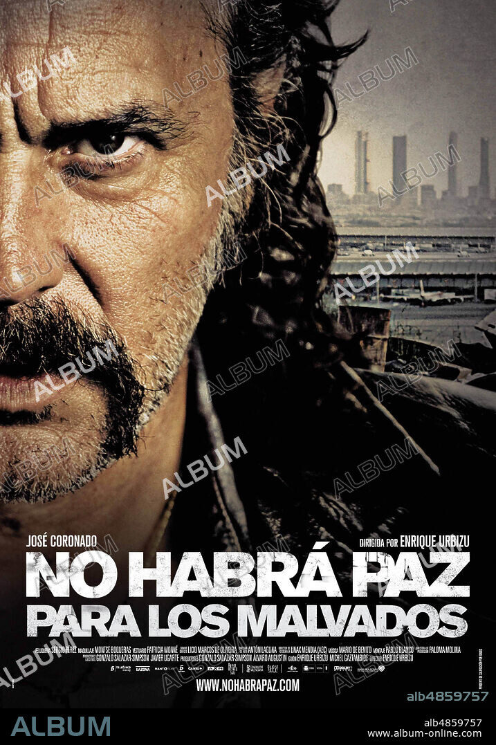 Poster de NO HABRA PAZ PARA LOS MALVADOS, 2011, dirigida por ENRIQUE URBIZU. Copyright LAZONAFILMS.