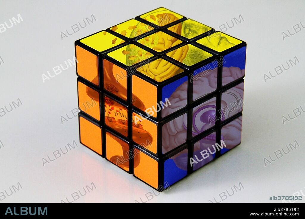 Rubik's Cube, Invented in 1974 by Hungarian sculptor and architecture professor Erno Rubik. This Rubik's Cube is often used by older people to prevent Alzheimer's Disease.