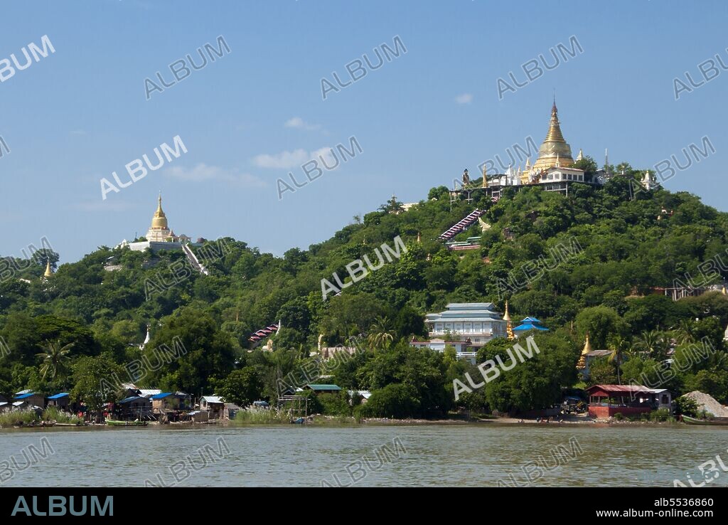 Sagaing is the capital of Sagaing Region (formerly Sagaing Division) in Myanmar. Located on the Ayeyarwady River, 20 km to the southwest of Mandalay on the opposite bank of the river, Sagaing with many Buddhist monasteries is an important religious and monastic center. The pagodas and monasteries crowd the numerous hills along the ridge running parallel to the river. The central pagoda, Soon U Ponya Shin Pagoda, is connected by a set of covered staircases that run up the 240 m hill. Sagaing was the capital of the Sagaing Kingdom (1315–1364), one of the minor kingdoms that rose up after the fall of the Pagan dynasty. During the Ava period (1364–1555), the city was the common fief of the crown prince or senior princes. The city briefly became the royal capital between 1760 and 1763 in the reign of King Naungdawgyi.