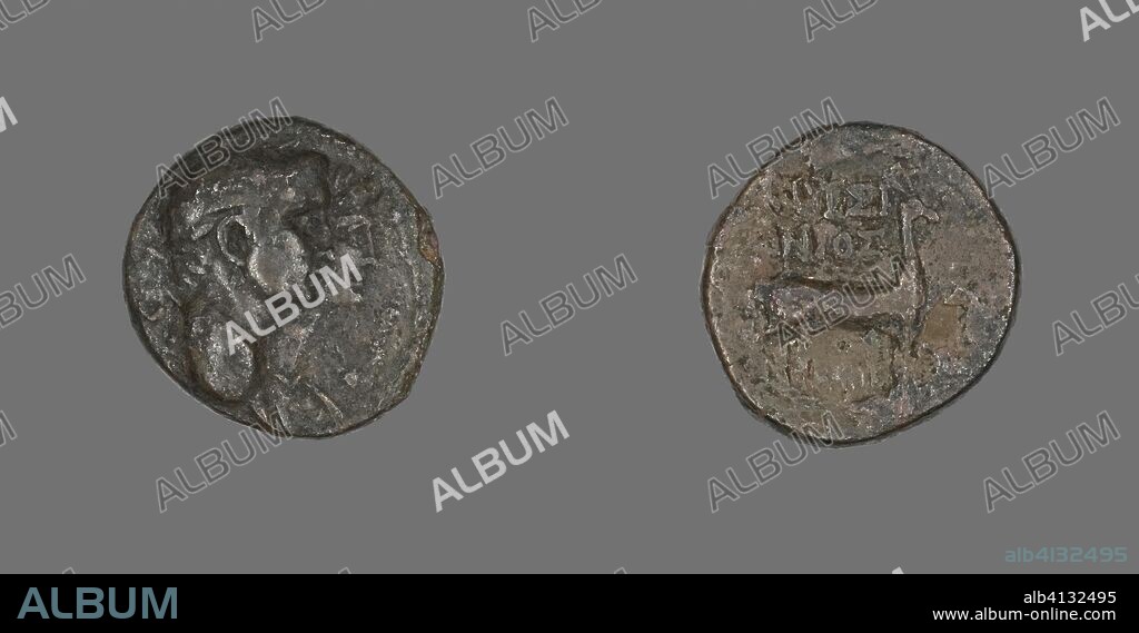 ANCIENT ROMAN. Coin Depicting Jugate Heads of Emperor Claudius and Agrippina. Roman. Date: 41 AD-54 AD. Dimensions: Diam. 1.8 cm; 5.10 g. Bronze. Origin: Roman Empire.