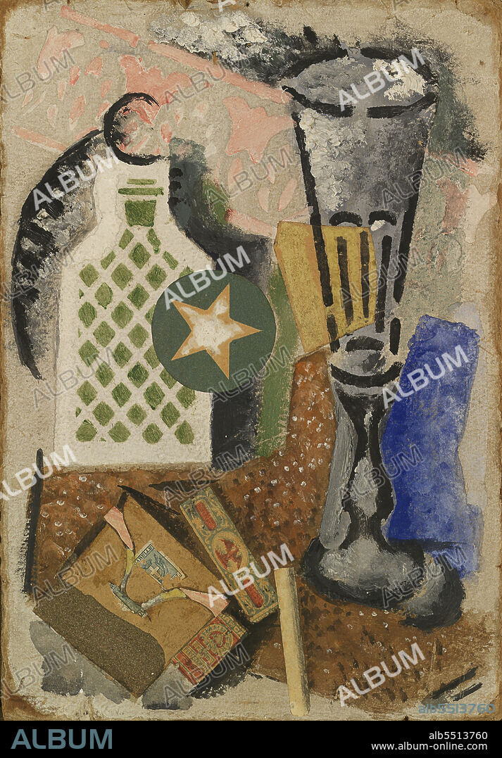 ARDENGO SOFFICI. Composizione con fiammiferi.