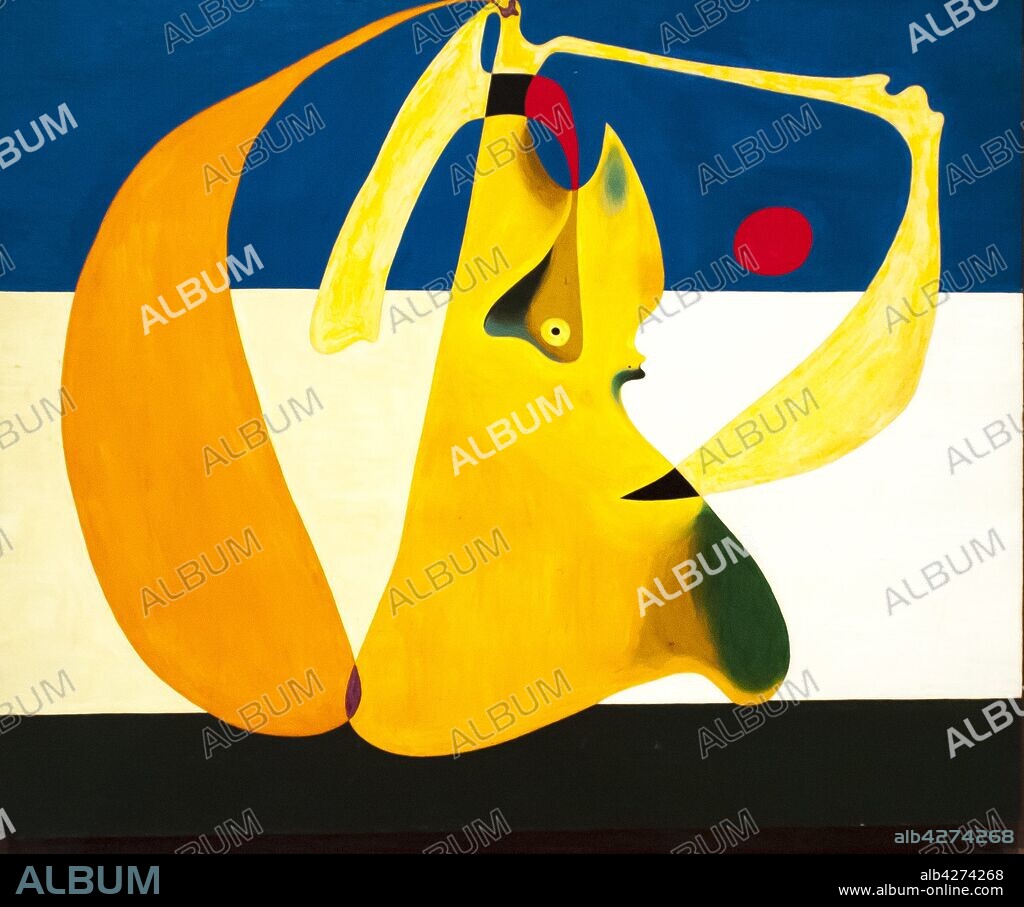 JOAN MIRÓ. Joan Miró / 'Bañista', 1932, Óleo sobre lienzo, 36,8 x 45,7 cm.