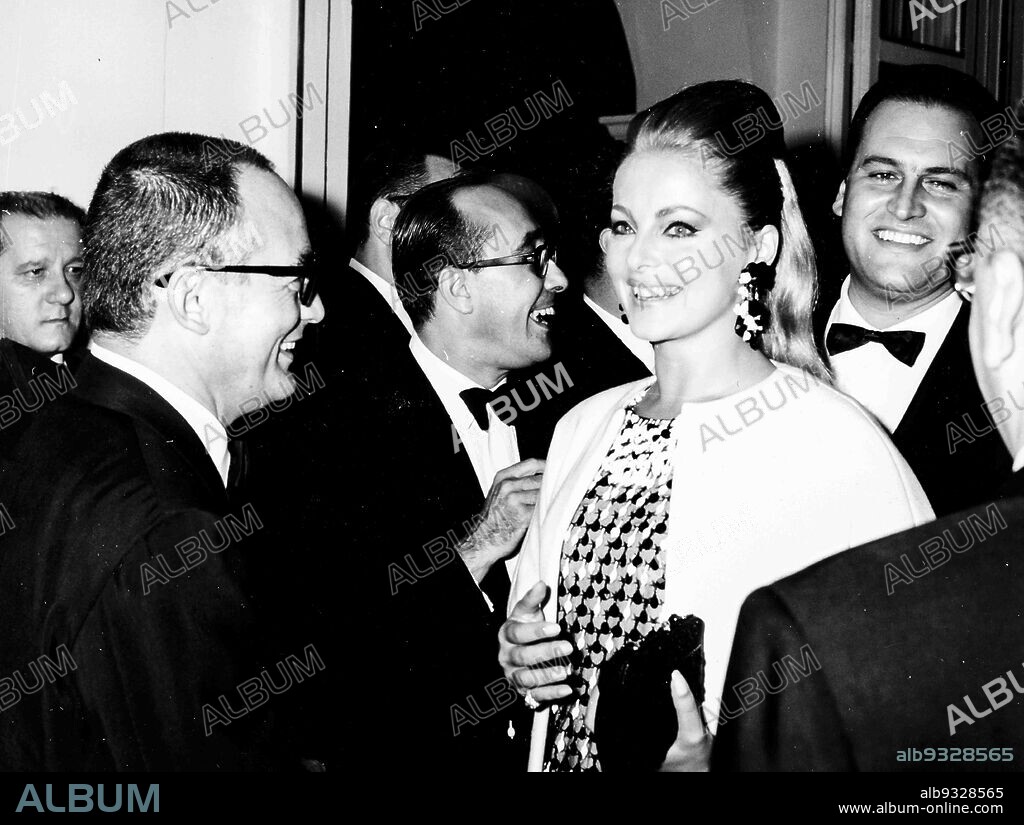 Virna Lisi and Franco Pesci, Premiere Of The Movie The Bible, Naples 1966.