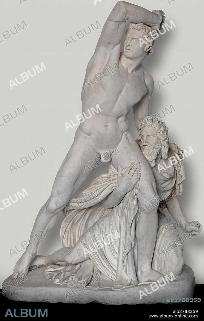 JOSÉ ÁLVAREZ CUBERO. José Álvarez Cubero / 'La defensa de Zaragoza'. 1818 - 1825. Mármol de Carrara, 280 x 210 cm.