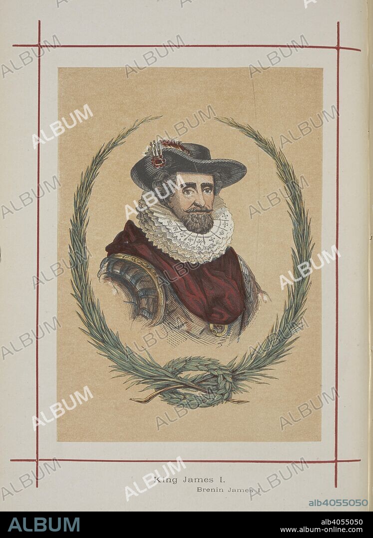 HENRY TYRRELL. King James Ist. A History of England for the Young. London ; New York : London Printing & Publishing Co., [1872, 73]. Source: 9504.ff.7 vol.II plate before page 1.