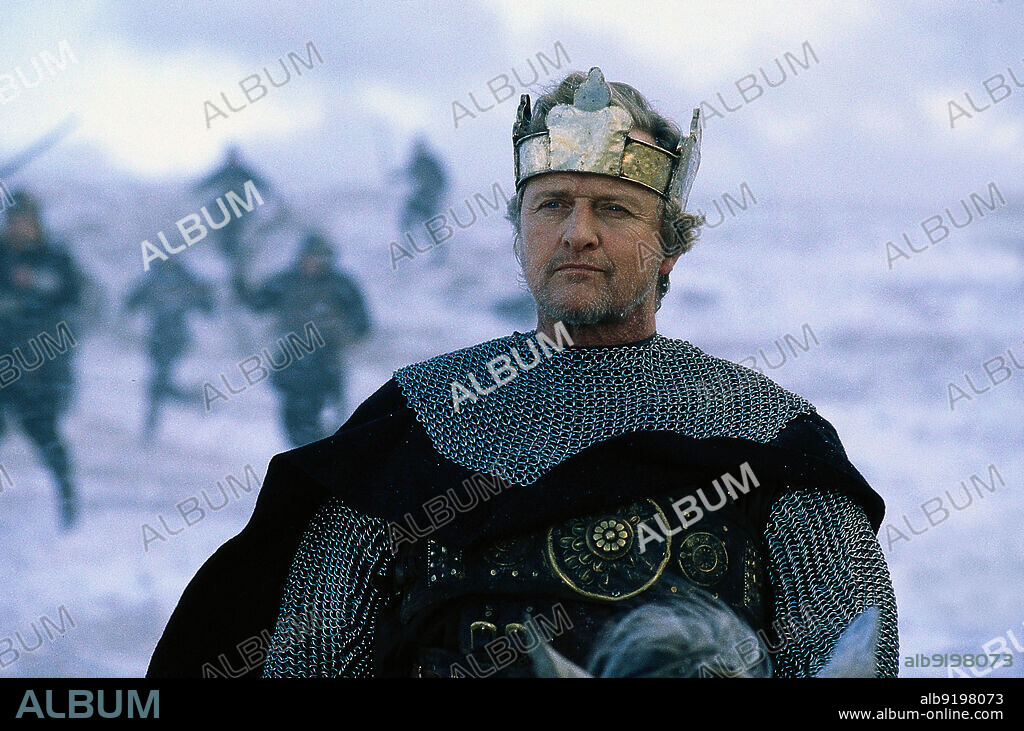 RUTGER HAUER in MERLIN, 1998, directed by STEVE BARRON. Copyright NBC.
