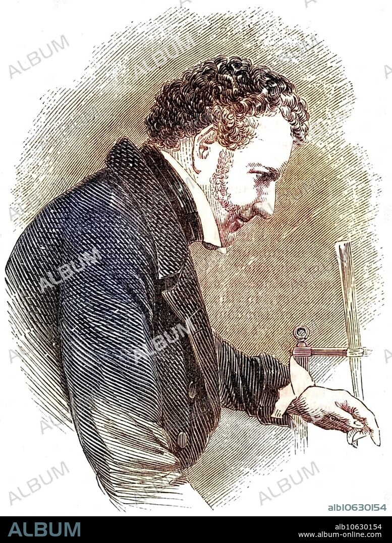 John Frederic Daniell (1790-1845) English chemist, physicist and meteorologist, his inventions included the Daniell cell, a wet cell battery and a hygrometer, from The Book of Days, published by Robert Chambers (London, 1869), Historical, digitally restored reproduction from a 19th century original, Record date not stated.