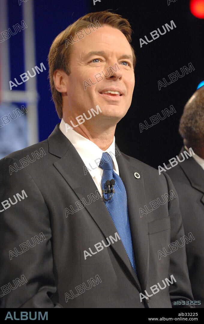 Jan 21, 2008-Myrtle Beach, South Carolina, USA-Former Senator JOHN EDWARDS participates in the Congressional Black Caucus Democratic Presidential Debate hosted by CNN at the Palace Theater located in Myrtle Beach. 21/01/2008