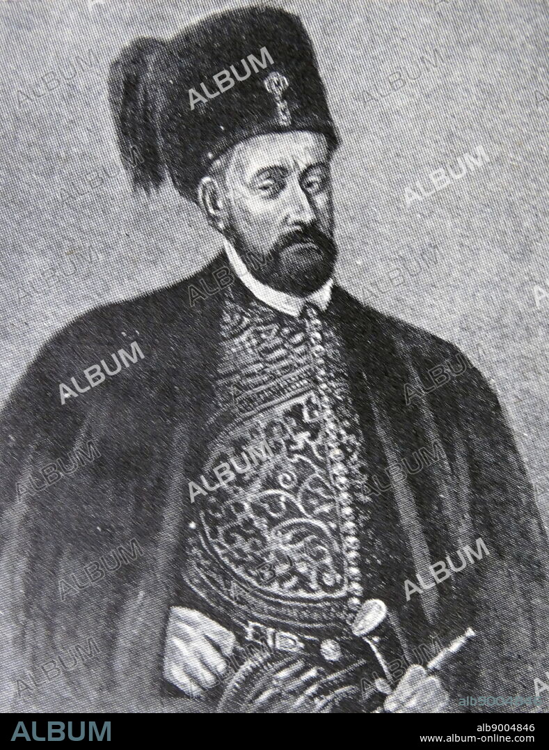 Portrait of Stephen Báthory (1533-1586) Voivode of Transylvania, Prince of Transylvania, from 1576 Queen Anna Jagiellon's husband and jure uxoris King of Poland and Grand Duke of Lithuania.
