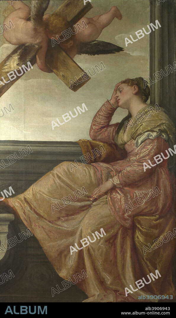 PAOLO VERONESE. La visione di Sant'Elena / The Dream of Saint Helena. Date/Period: Ca. 1570. Painting. Oil on canvas. Height: 197.5 cm (77.7 in); Width: 115.6 cm (45.5 in).