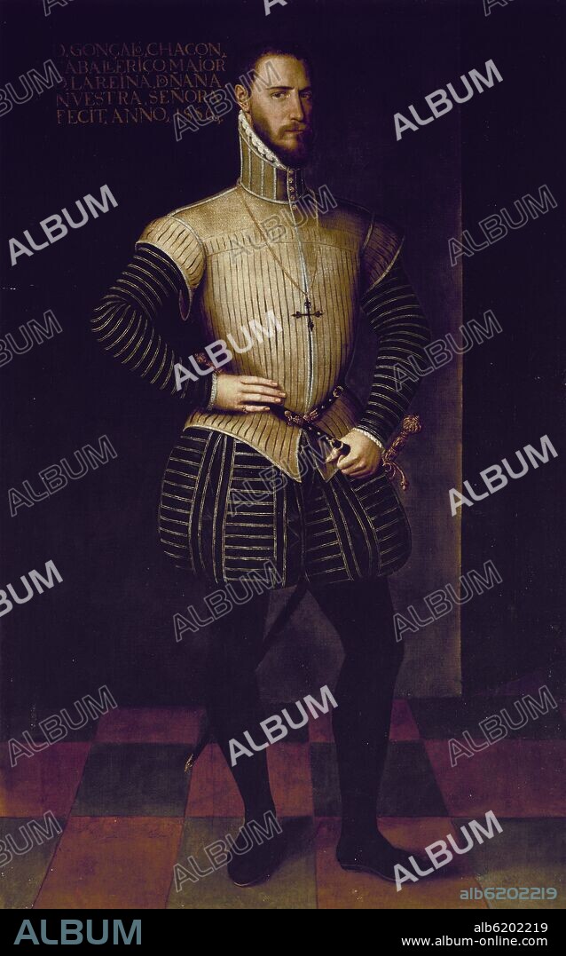 ANÓNIMO. GONZALO CHACON - CABALLERIZO MAYOR DE LA REINA ANA DE AUSTRIA - 1556.