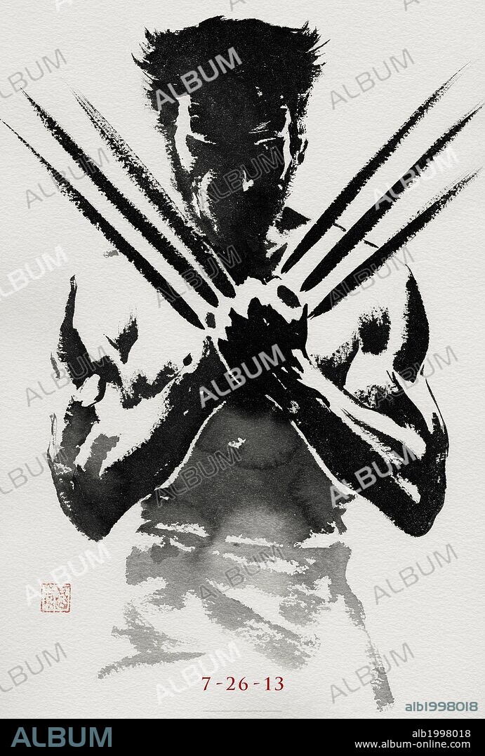 Poster de LOBEZNO: INMORTAL, 2013 (THE WOLVERINE), dirigida por JAMES MANGOLD. Copyright MARVEL ENTERPRISES.