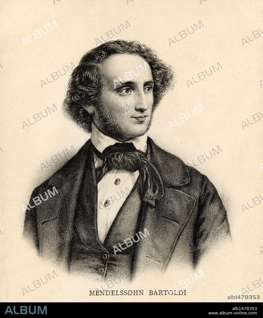 Félix Mendelssohn Bartholdy (Hamburgo, 1809-Leipzig, 1847), compositor alemán de música clásica.