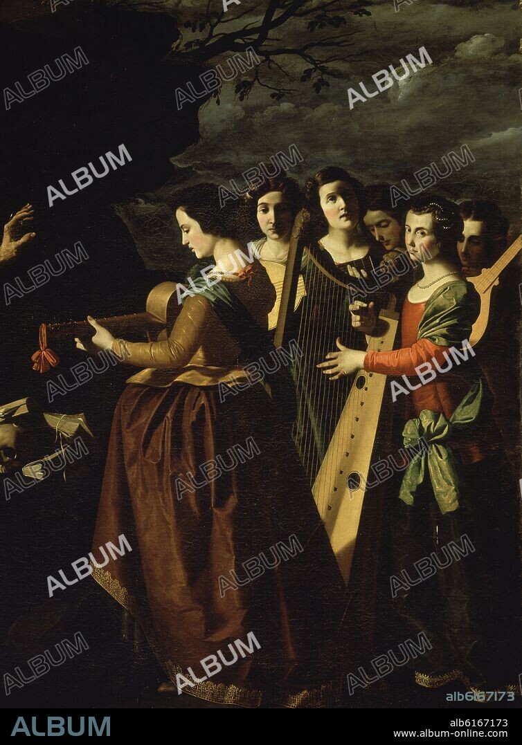 FRANCISCO DE ZURBARAN. DETALLE DE LA TENTACION DE SAN JERONIMO - 1639 - O/L - 198x245 - BARROCO ESPAÑOL.