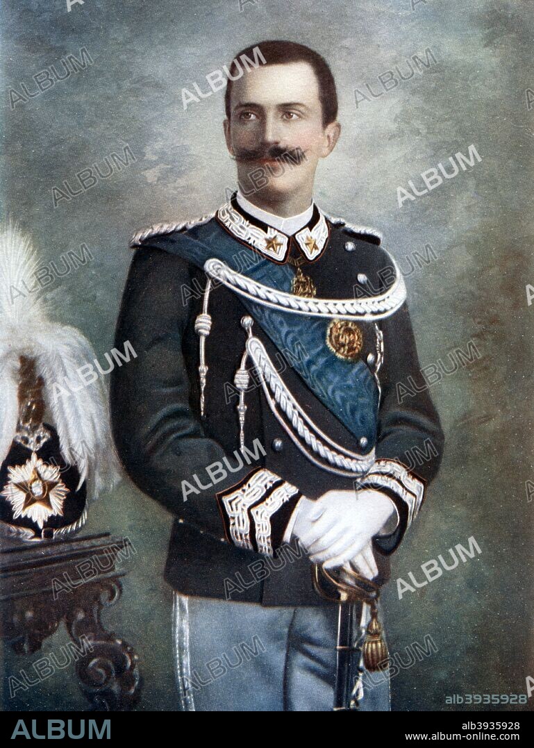 Victor Emmanuel III, King of Italy, late 19th-early 20th century. King Victor Emmanuel III of Italy (1869-1947).