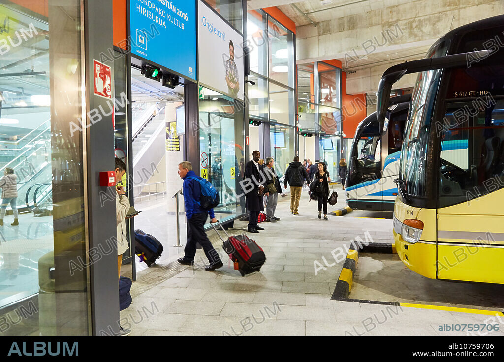 Bus station. Donostia. San Sebastian. Gipuzkoa . Basque Country. Spain. Europe.
