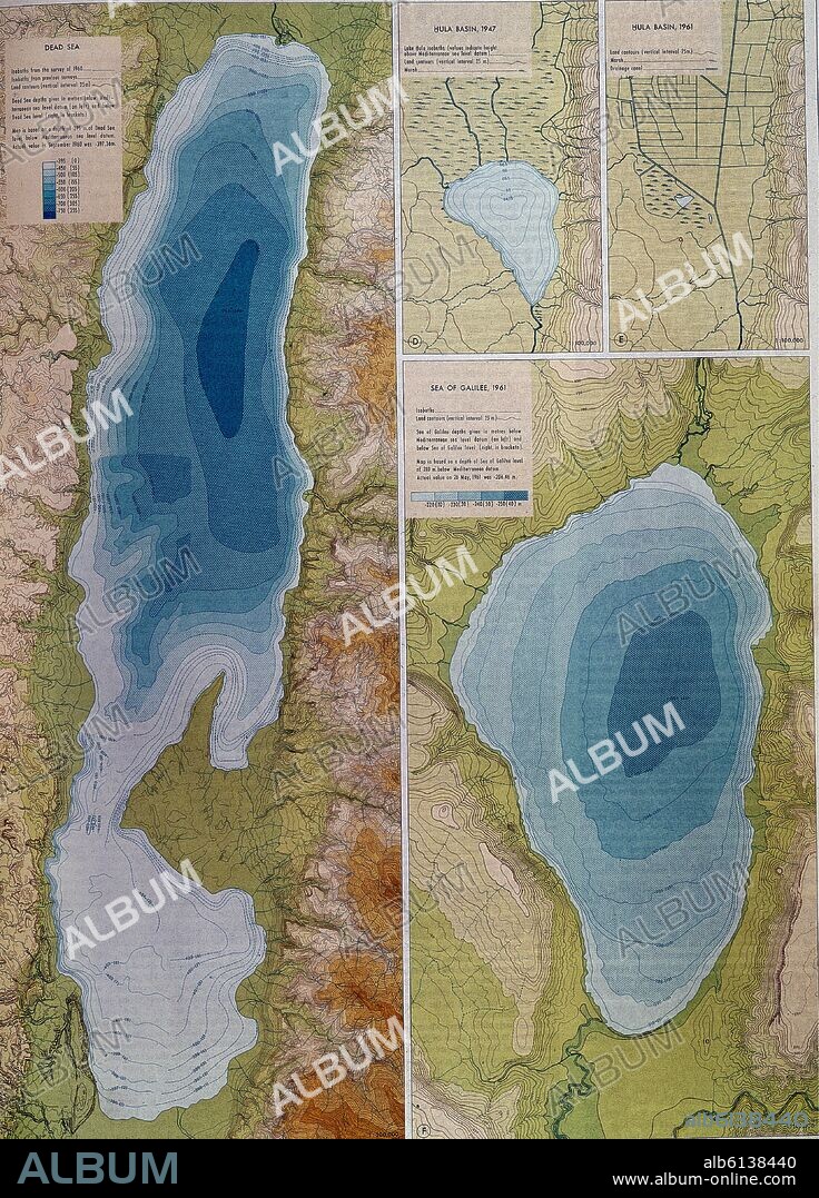MAPA DEL MAR DE GALILEA.