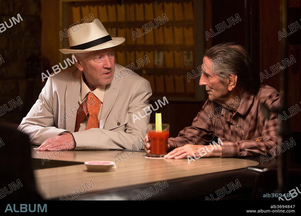 DAVID LYNCH y HARRY DEAN STANTON en LUCKY, 2017, dirigida por JOHN CARROLL LYNCH. Copyright Superlative Films / Divide / Conquer / Lagralane Group.