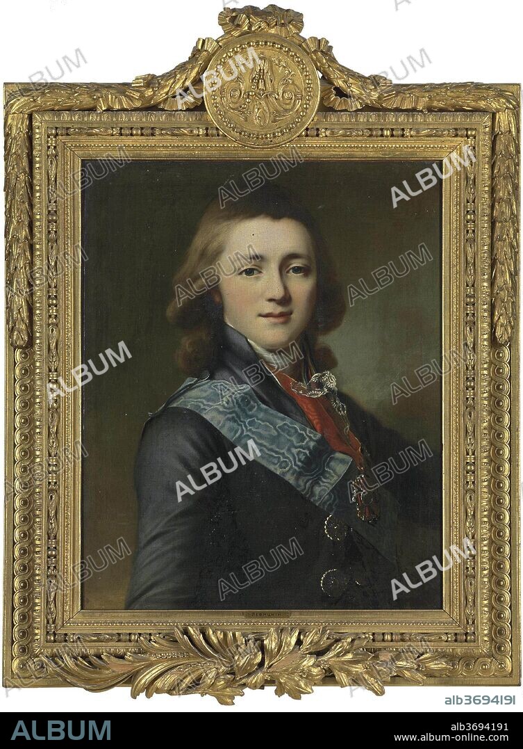 DMITRI GRIGORIEVICH LEVITSKY. Portrait of Grand Duke Alexander Pavlovich of Russia (1777-1825).