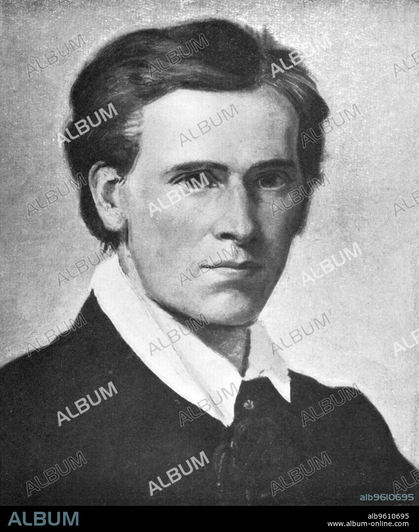 Moritz von Schwind (1804-1871), Austrian painter. Self-portrait of the romantic painter.